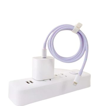 数据线保护套缠绕绳充电器手机防苹果手机充电器数据线保护套断裂防折断耐磨耐脏通用加长彩色