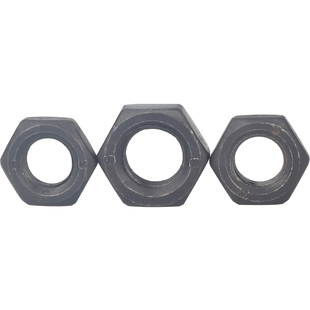 10.9黑色细牙六角薄螺母细丝细扣M8M10M12M14M16M18M20M22M24-M64