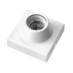 公牛E27灯头螺口明装家用灯座led灯泡86型底座螺旋口明线盒插座