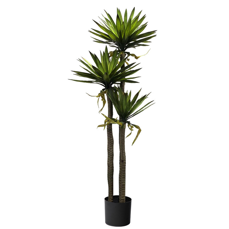仿生植物凤尾龙血丝兰树室内盆栽