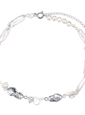 天然异形不规则高级质感短项链