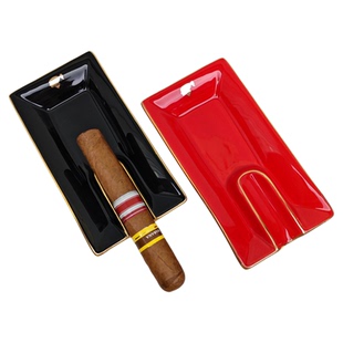 陶瓷雪茄烟灰缸单槽便携式大口径雪茄专用缸时尚潮流个性客厅家用
