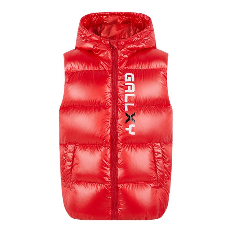雪中飞kids亮面免洗外穿羽绒马甲