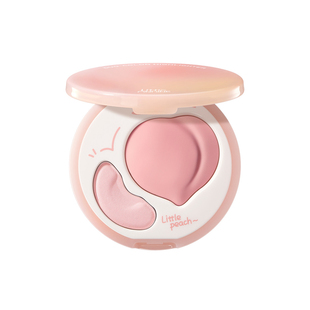 小奥汀双效立体高光盘桃子哑光面部提亮修容盘双拼腮红膏多用修颜