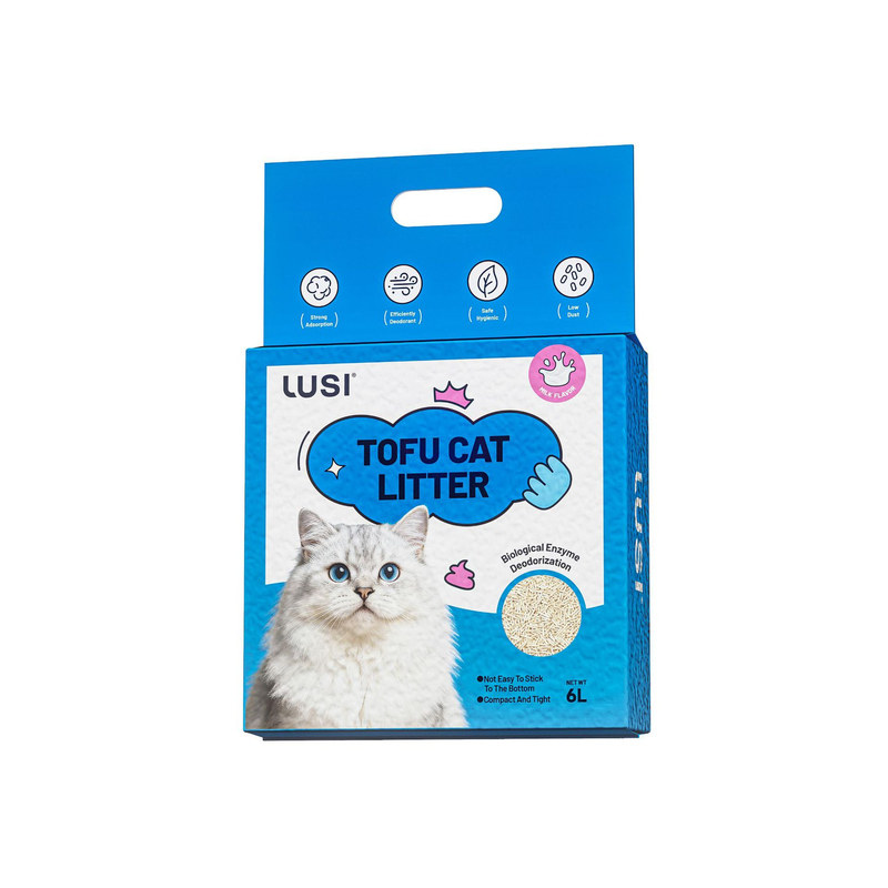 LUSI豆腐猫砂6L低尘除味绿茶