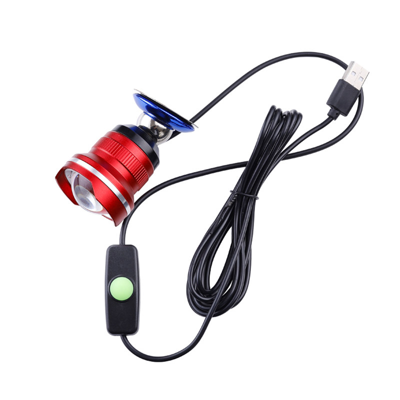 钓鱼灯头 夜钓灯超亮强光双光源磁吸灯吸铁灯钓箱专用调光变焦usb