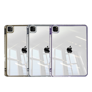 笔槽高透明防摔亚克力适用苹果ipadpro11寸高级感air765保护壳套10.9寸2025新款ipad11超薄10.2平板电脑mini7