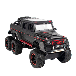 福特猛禽皮卡奔驰G65合金属汽车模型 仿真声光儿童玩具越野车摆件