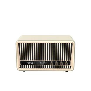 山水Q2复古无线蓝牙音箱高品质小钢炮超重低音家用音响桌面低音炮