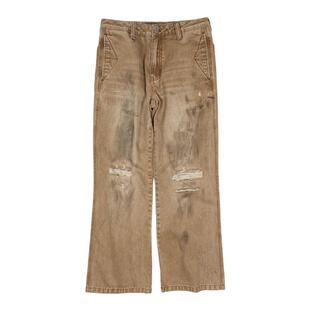 化学制品 中古感 破损做脏 卡其牛仔工作裤 P5 KHI CHINOS