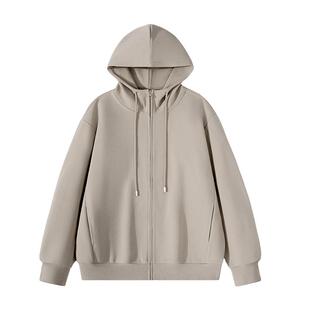 班尼路外套男款春季浅咖色高级感美式男装休闲夹克潮流复古卫衣A