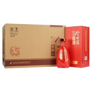 今世缘典藏10 42度幽雅醇厚型白酒500ml*6瓶婚宴喜庆商务年货送礼