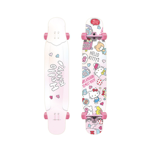 [新款]KT猫系列长板冰龙合作款专业长板舞板全能平花刷街代步滑板