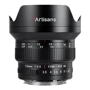 七工匠7.5mm f3.5/2.8广角鱼眼镜头适用于EF佳能600D尼康D90单反