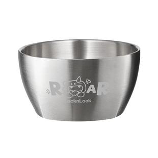 乐扣乐扣不锈钢碗儿童专用饭碗勺宝宝幼儿园自主吃饭训练餐具套装