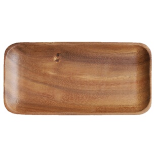 日式长方形相思木盘子简约实木质托盘干果盘零食盘食物点心小碟子