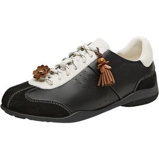 天美意复古薄底芭蕾阿甘德训鞋运动鞋女休闲鞋2026春新款KG164AM6