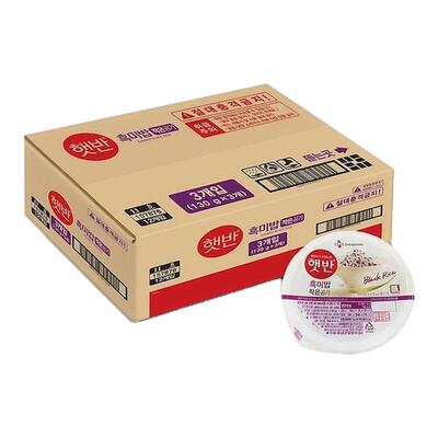 韩国直邮CJ希杰速食杂谷粗粮米饭210g*36盒微波炉即食半成品盒装