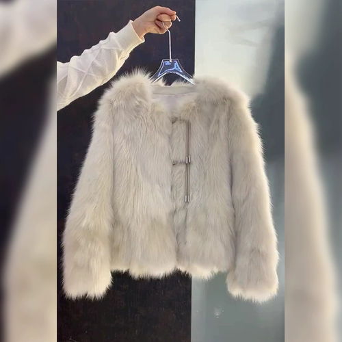 Новый стиль французский стиль рутениум -пестил Sense Top Ground Sheam Temperament Plush Jacket для женщин осень