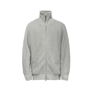 JCAESAR SWEATER 廓形高领拉链毛衣 纯棉高克重毛纱 下摆双插袋