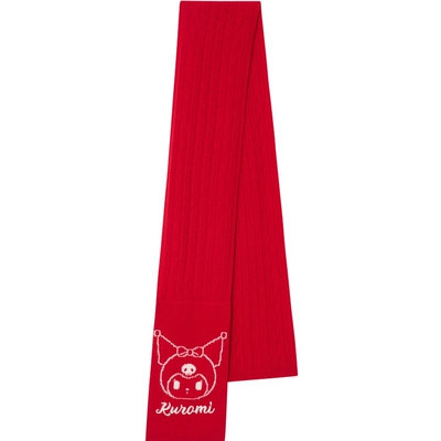 【erdosKIDS×Kuromi】鄂尔多斯童装酷洛米联名刺绣儿童红色围巾