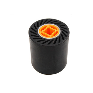 橡胶轮拋光拉丝机铝芯砂带轮90弹性套砂带胶轮沙带打磨轮离心胶轮