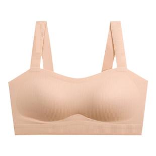日本短款吊带背心女士无痕文胸一体美背带胸垫防走光运动打底内衣