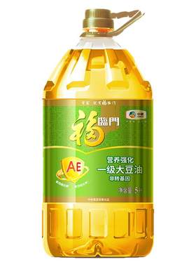 中粮福临门非转基因AE大豆油5L家用食用油豆油营养清淡zb