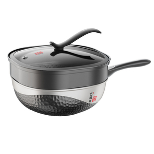 艺雅璐钛陶瓷不粘锅多功能家用炒菜锅平底锅电磁炉燃气灶专用炒锅