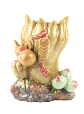 佛手壁挂水培花插吉祥物石湾陶瓷