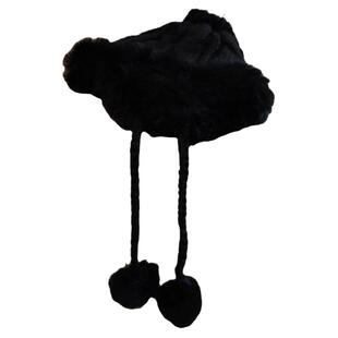 【情书】冬季毛茸茸帽子兔毛针织毛线帽护耳帽加厚骑车保暖雷锋帽