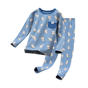 儿童秋衣秋裤套装睡衣A类纯棉秋冬男女童大童抗菌保暖内衣青少年