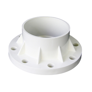 PVC法兰片给水管90分连一体110配件160 20 25 32 40 50 63 75 125