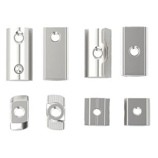 铝型材螺母T型滑块钢珠弹性片欧标国标锤头船型螺帽20/30/40MM6M8