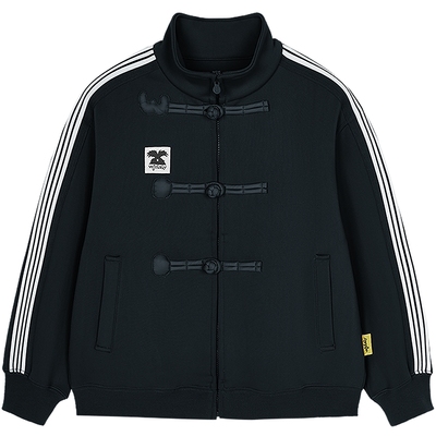 woobaby儿童亲子装加绒保暖复古新中式运动服25冬男女童外套夹克