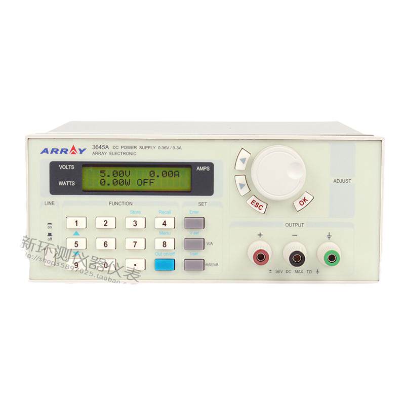 ARRAY亚锐3644A/3645A/3646A单路可编程线性直流电源带背光LCD