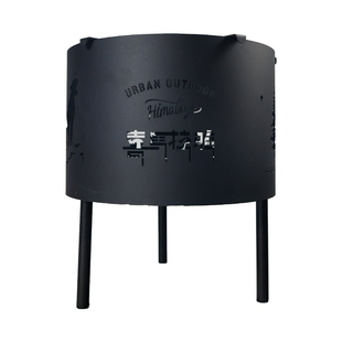 喜马拉雅焚火台户外烧烤架露营取暖柴火炉便携式折叠篝火架烤火炉