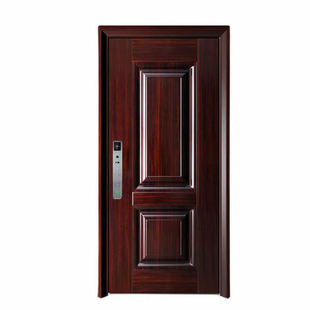 甲级防盗门新中式木纹单门子母农村家用自建房小区室外现货入户门
