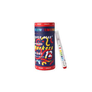 花芽儿童水彩笔可水洗无毒画笔套装幼儿园宝宝画画马克笔小学生涂鸦彩色笔美术绘画水溶性彩笔