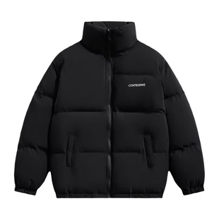 冬季加厚棉服三件套男休闲宽松潮牌学生保暖套装痞帅风外套面包服