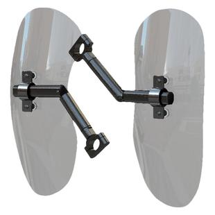 适用于珠峰凯越500X525X保险杠护膝挡风护腿挡护风板挡腿改装护杠