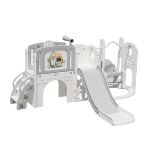 勤卡莱滑梯儿童室内家用宝宝滑滑梯秋千组合二合一2至8岁小型玩具