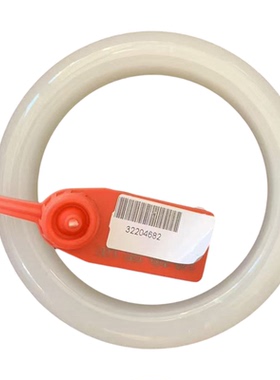 和田玉白玉正圈平安镯女款正圈