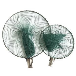 抄网头实心不锈钢编织捞鱼网兜防挂网兜小眼河虾小鱼抄网渔捞加粗