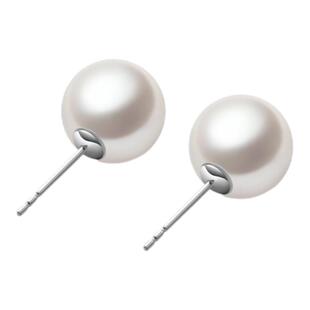 RUANS/阮仕18k金淡水珍珠耳钉经典大点位珠耳饰时尚简约女轻奢