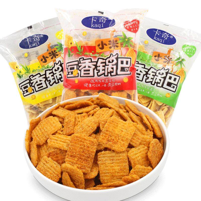 卡奇小米豆香锅巴210g香辣味锅巴