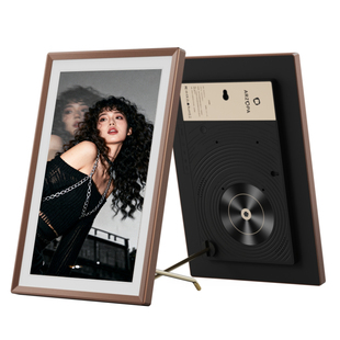 ARZOPA阿卓帕14英寸电子相框高清智能云数码相册显示器触摸画屏播放器照片视频摆台壁挂摩卡棕节日礼物礼品