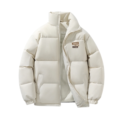 真维斯加厚保暖立领短款棉服男冬