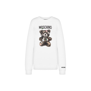 Moschino/莫斯奇诺  女士泰迪熊徽标印花卫衣