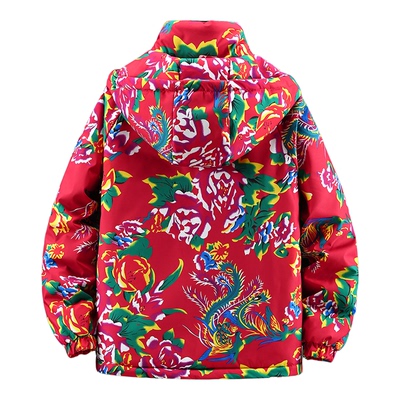 东北大花棉袄男女款加肥加大码